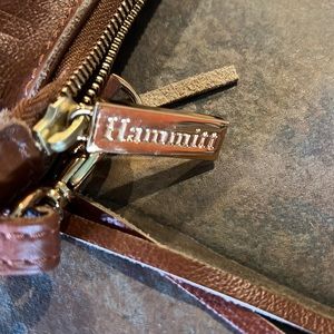 Hammitt leather cross body with fringe, carried one time